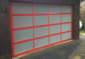 China 220/230V Transparent Garage Door , Modern Aluminum Garage Doors Firm Structure on sale