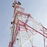 Free Standing Transmission Steel Tower Durable High Support Strength