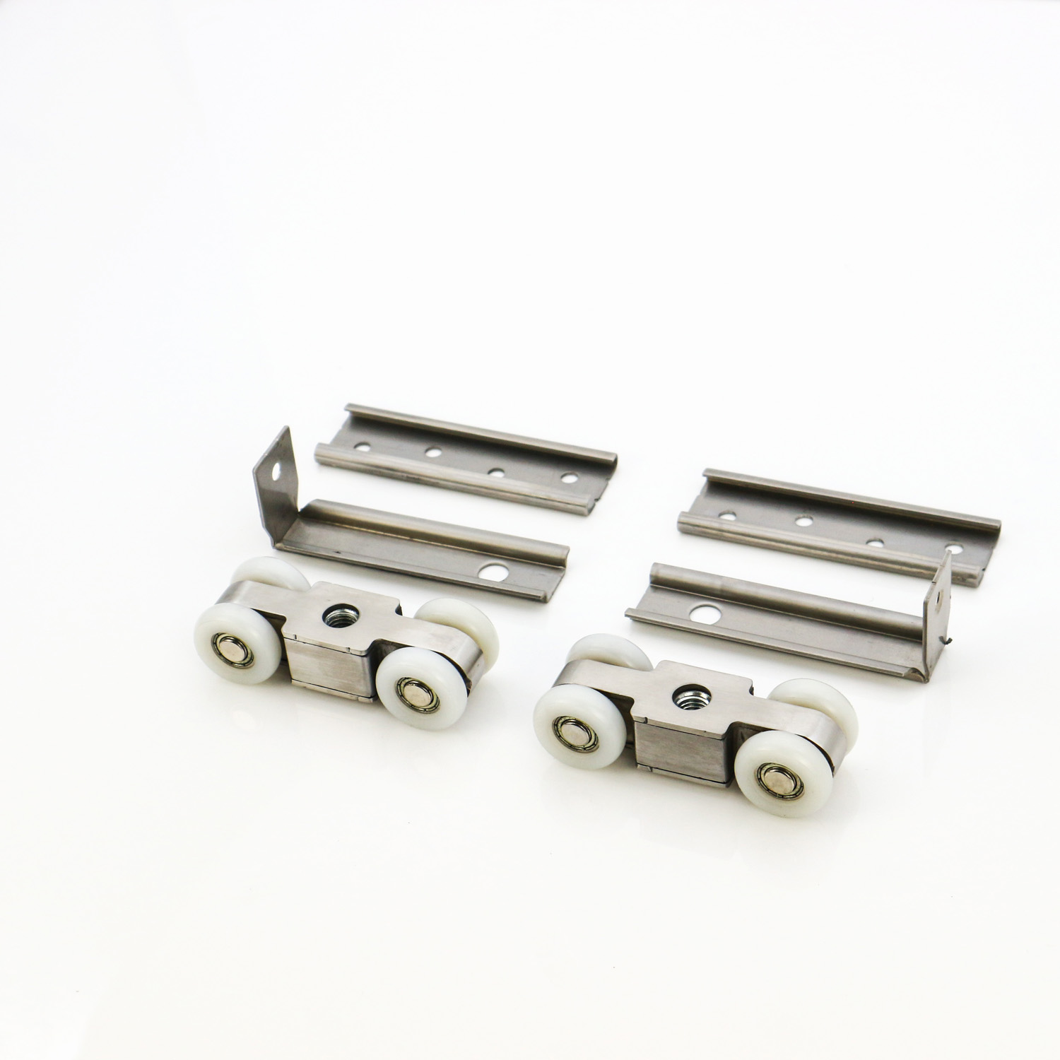 Wardrobe Roller Sliding Door Hardware Wheel Rail and Roulettes with Silent Operation