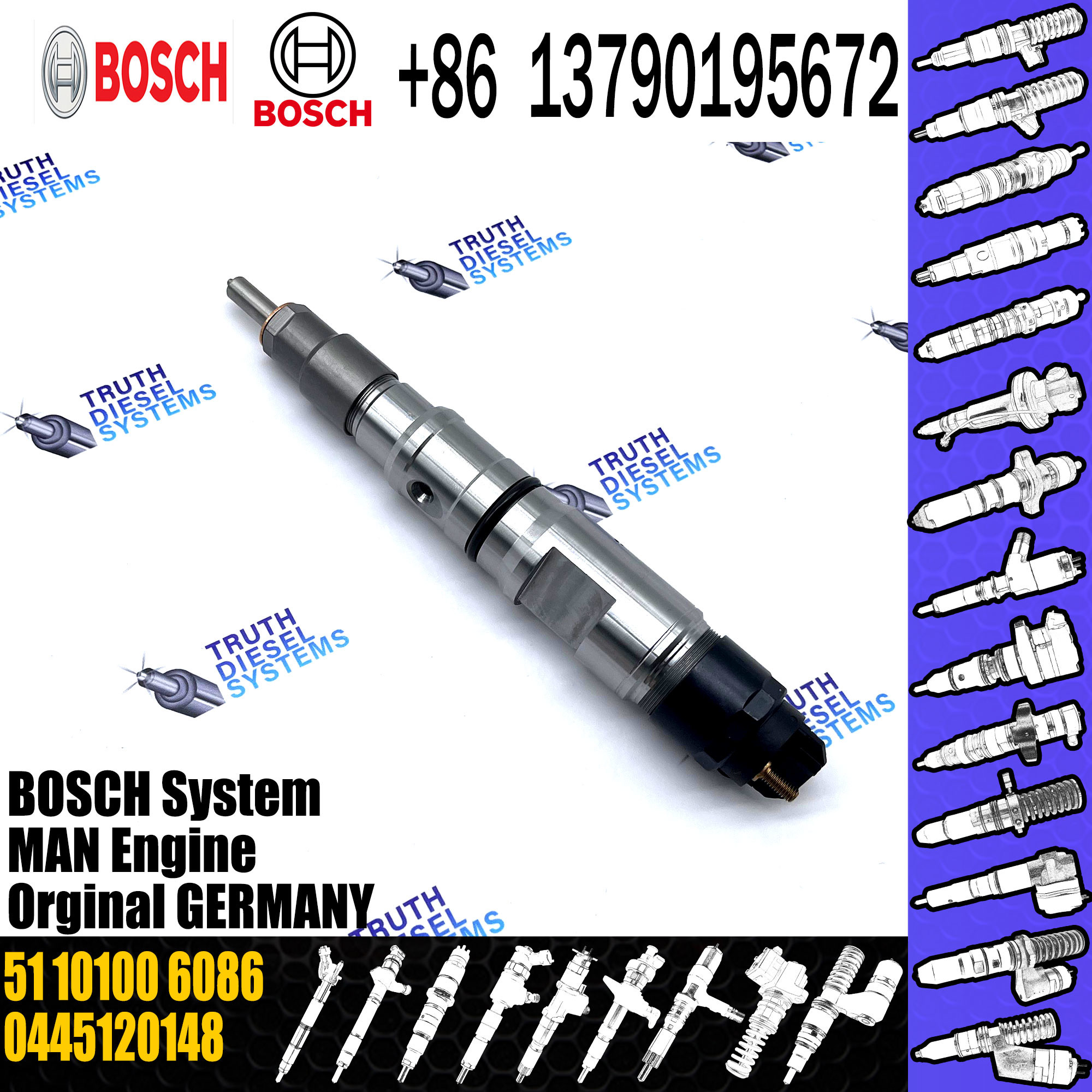 Injection Valve For MA-N OEM 51101006070 51101006086 51101009086 Heavy Truck Auto Parts