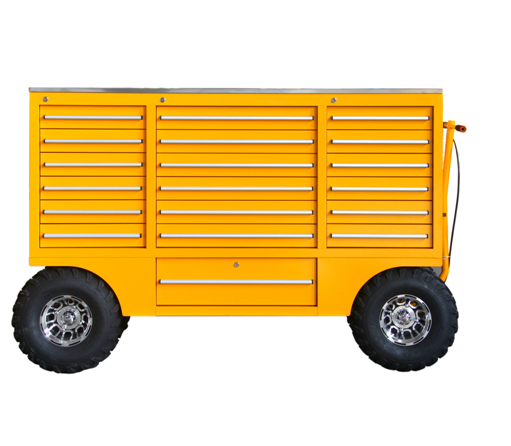 Store Your Tools in Style with this Power Coated Rolling 20 Drawer Tool Chest Pit Carts