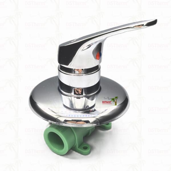 Three-way Round Panel Ppr Mixer Shower Valve Cold Hot Water Balanced Valve