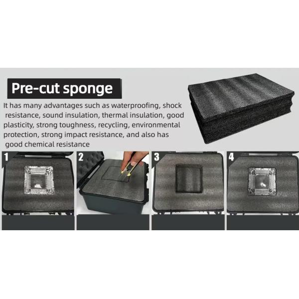 Custom Logo Accepted IP67 Waterproof Tool Carrying Instrument Packing Case Injection Molded Hard Plastic Simple OEM Tool Case