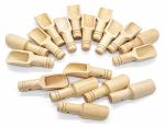 Traditional Mini Wooden Scoop Spoon Unpainted For Bath Salts
