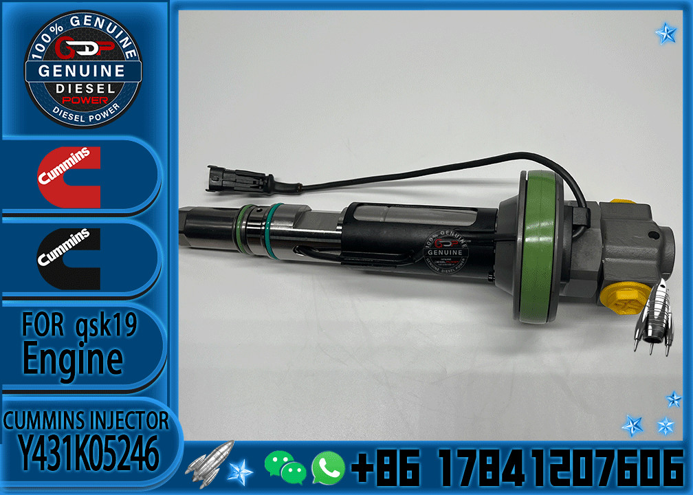 Brand New Common Rail Diesel Fuel Injector Y431K05246 4089972 For Cummins QSK19 QSK38 QSK60