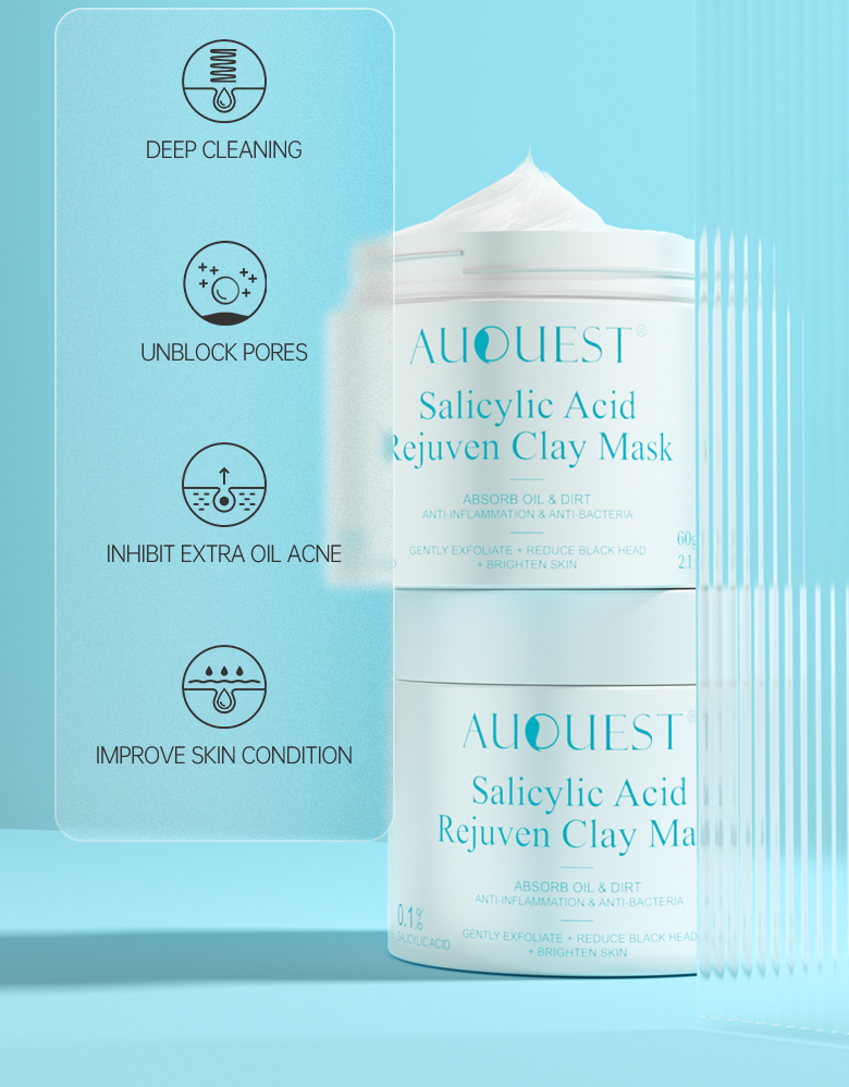 Anti Acne Skincare Facial Mud Ultra Mask Cleansing Salicylic Acid Rejuven Face Clay Mask