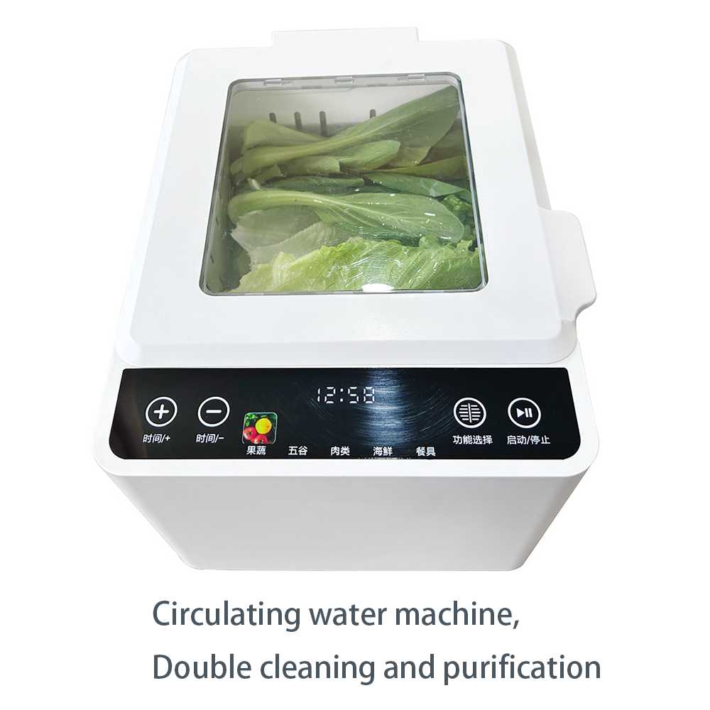 TFT Touch Fruits Vegetables Cleaner Industrial Bubble Cleaning Food Machine For Pesticide Residue