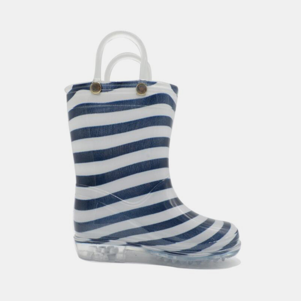 Sea Striped 34EU Waterproof Rain Boots With Handles
