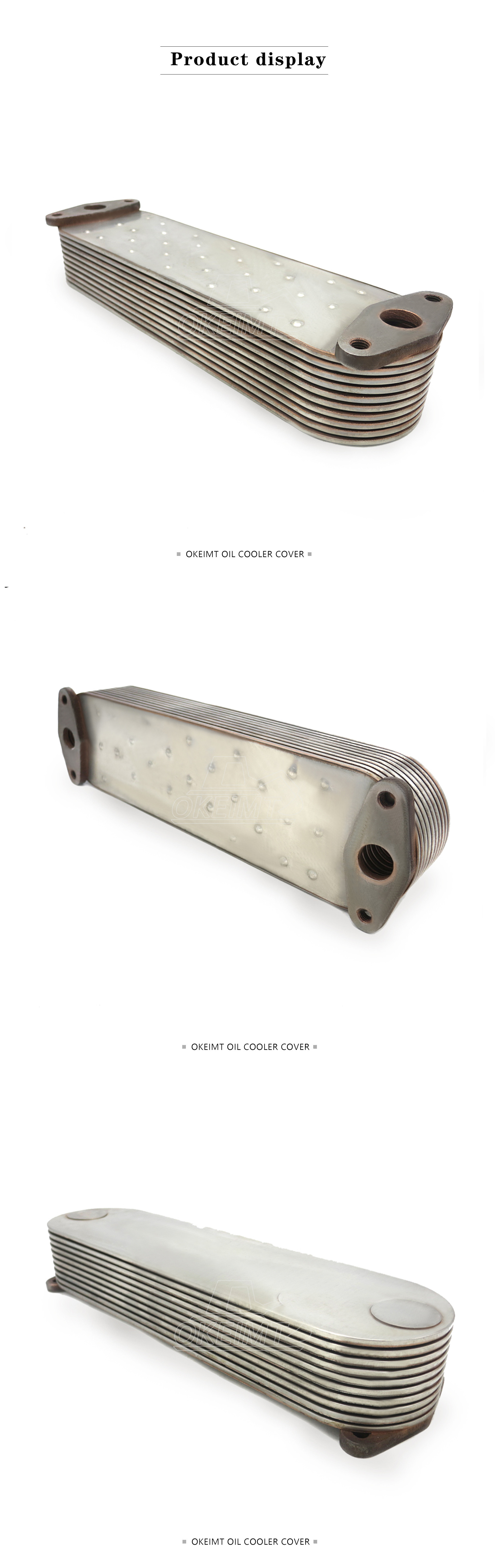 OKEIMT 6152612111 Engine Oil Cooler Core For Komatsu High Efficiency