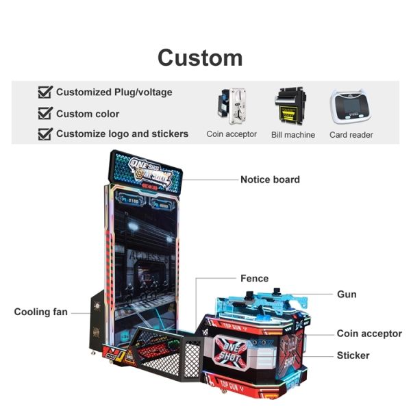 One Shoot Arcade Game Machine – Interactive Sports Simulator