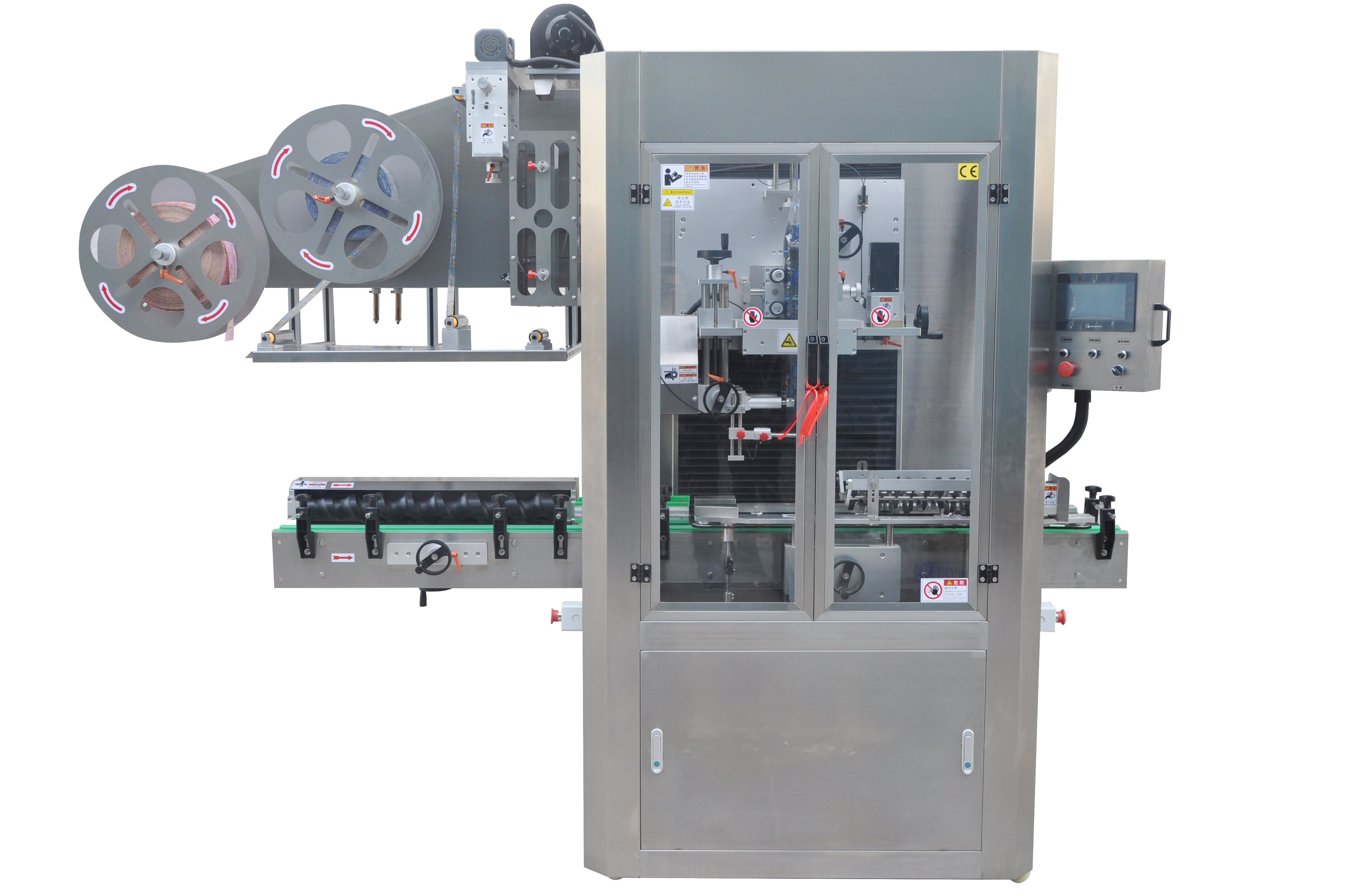 tamper seal shrink sleeve label applicators with electric heat tunnels for bottle cap/neck sealing