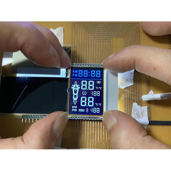 Reflection 6 Digit 7 Segment Lcd Display , TN Positive Small Lcd Module