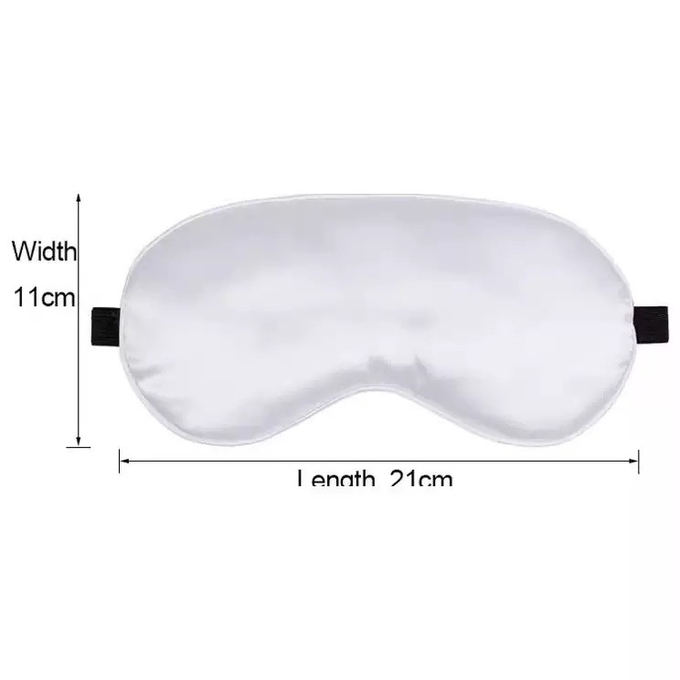 Double-Sided White Silk Sublimation Sleep Mask For DIY Personalized Photo Printing