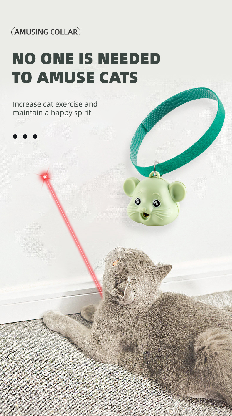 LED Lights Cat Collar Toy Small Animals Remote Controller Interactive Toy