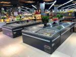 Sliding Door Commercial Combination Island Freezer For Frozen Food