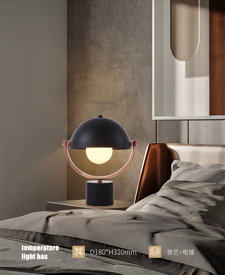 Modern Table Lamp Italian Designer Iron Table Lamps For Living Room Study Bedroom Black table lamp(WH-MTB-270)