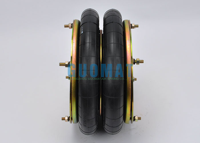 Dunlop 14 1/2'' X2 Industrial Air Springs W01R584064 Firestone With Flange Ring