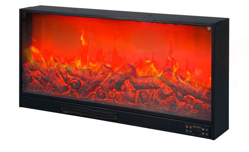 LED Simulation Flame 3D Electronic Fireplace Recessed Ambient Light TV Cabinet Decoration Indoor Heater Fireplace