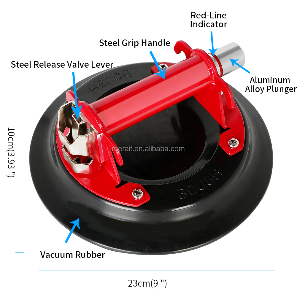 Heavy duty glass suction cup 9 inch vacuum suction cup handle glass suction cup car glass disassembly tool