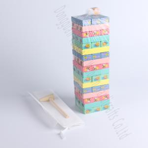 Quality Educational Wooden Building Blocks Set 54 Pieces Montessori Toy for sale
