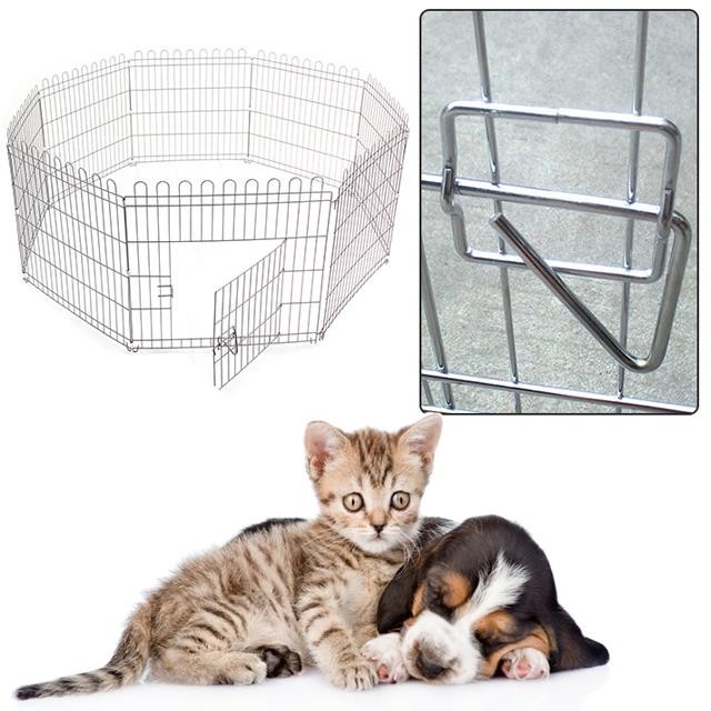 7.3kg 61x76cm Metal Puppy Playpen For Garden