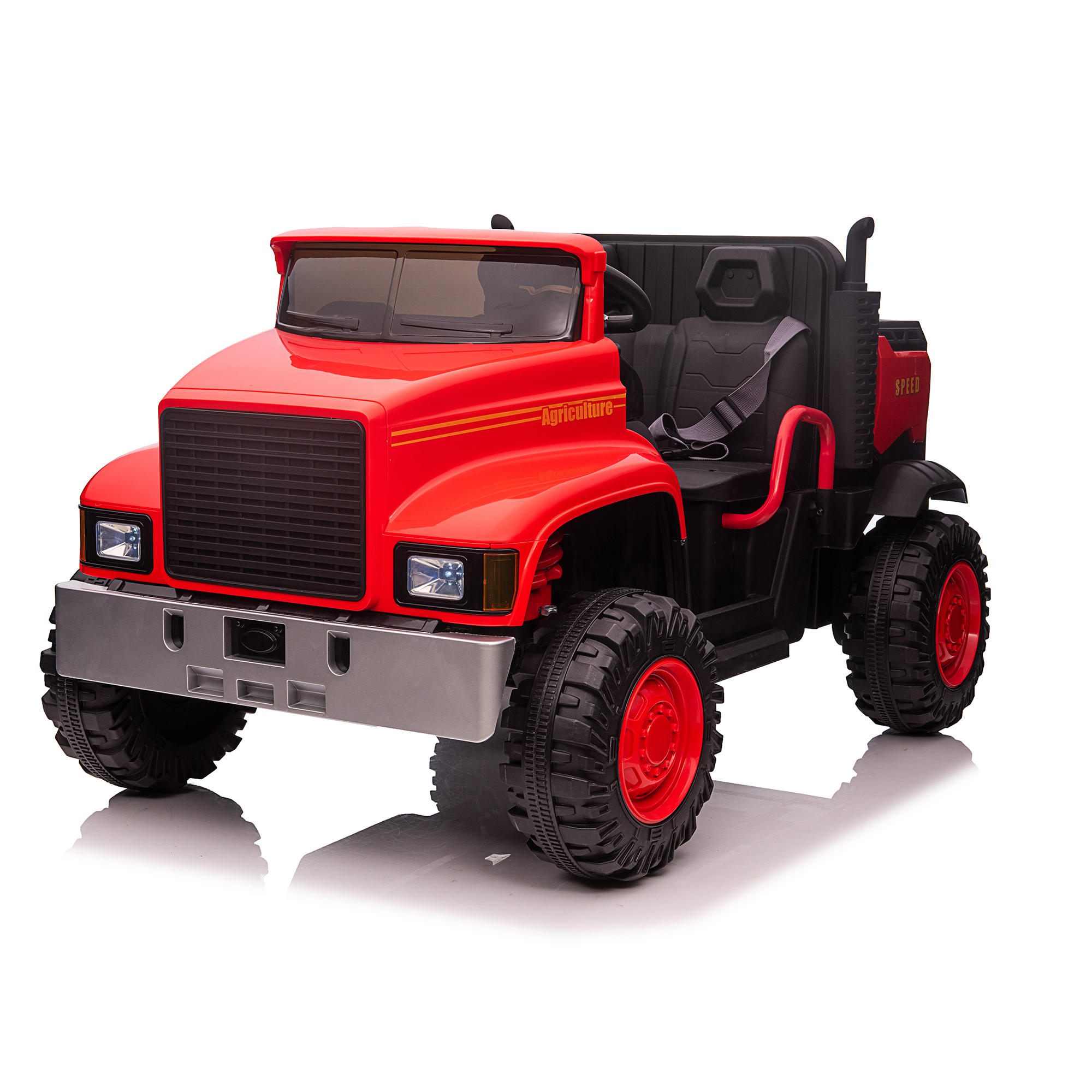 Child 12V Electric Ride On Car Tractor with Rear Bucket Age Range 2 to 4 Years GREEN BLACK