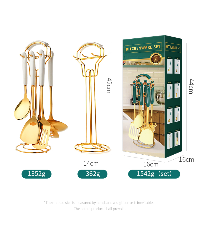 Ceramic Stainless Steel Kitchen Utensils Set Nordic Style For Cooking