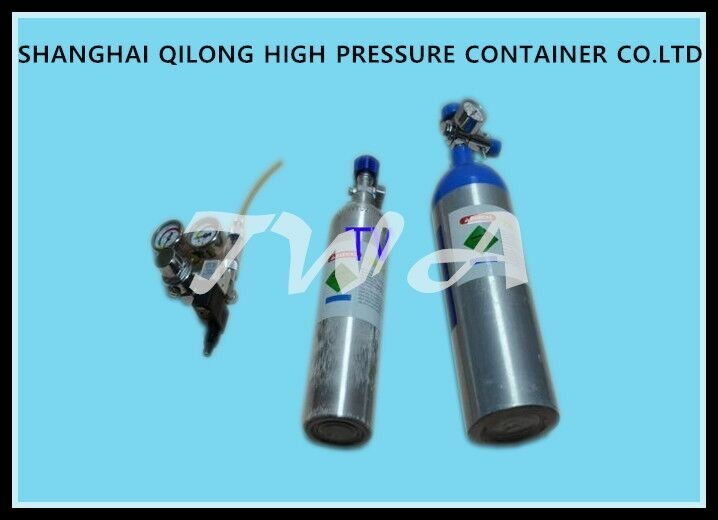 Steel Cylinder Pressure 0.5L Medical Gas Cylinder Storage 25Mpa
