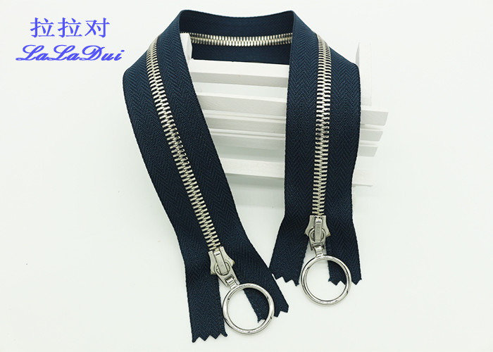 Euro Teeth Two Way Open End Metal Jacket Zippers 26 Inch Black Tape 10 # Customized
