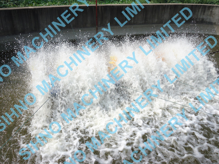 10 Impellers Long Arm Diesel Engine Paddle Wheel Aerator,Multi-impellers aerator