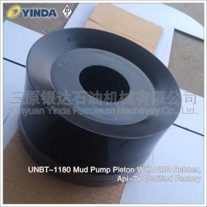 Quality UNBT-1180 Mud Pump Piston With NBR Rubber Piston Pump Structure Oil Drilling Industry for sale