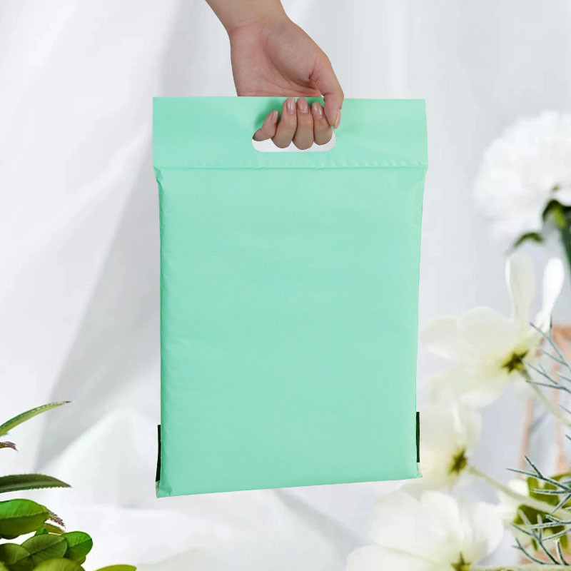 12 Silk Customised Courier Bags With Handle Self Adhesive