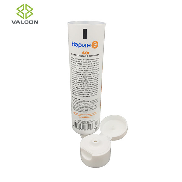 Offset Printing Laminated Tubes White Flip Cap Diameter Aluminium 30 MM