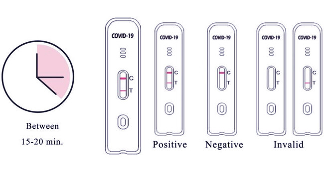 Covid 19 Ag Antigen Swab Test Kit Colloidal Gold 5 Tests / Kit CE Accuracy 99.68%