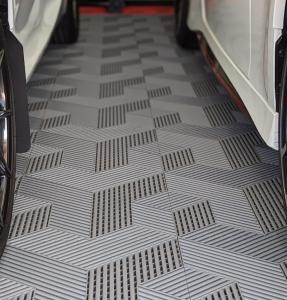 Quality Heavy Duty 3D Garage Floor Tiles with Interlocking System for sale
