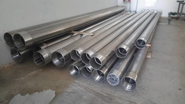 Buy Wedge Wire Screen Tube / Dewatering Well Screen / Johnson Screen Pipe /  Stainless Steel Slot Screens / V Wire Screens at wholesale prices