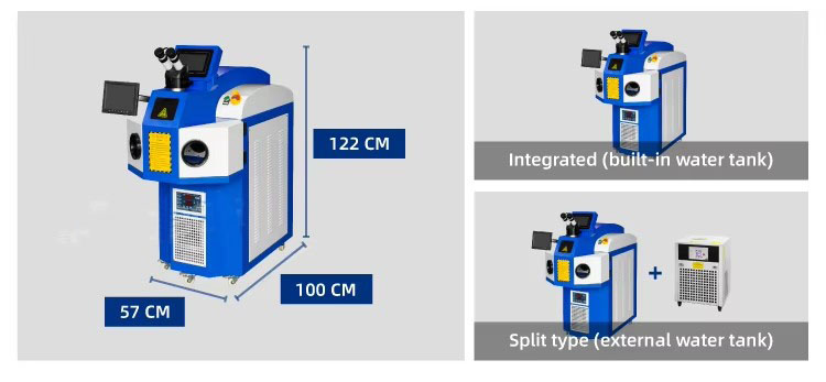 WELDING 200w Jewelry Laser Repairing Machine for Gold and Silver Goldsmiths Dental Lab Glasses Metal Mold 130 KG Weight