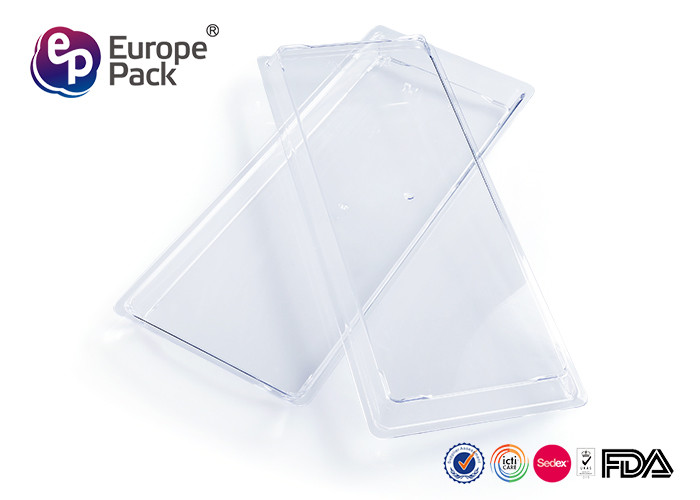 Square Disposable Dessert Dishes Big Tray Plastic Plate For Party / Wedding