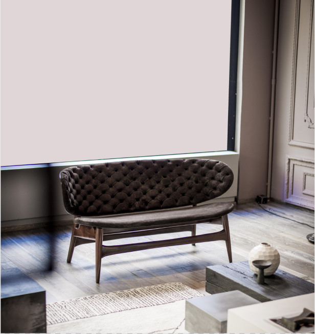 Custom Made Eco Friendly Wood And Fabric Dining Chairs For Cafes / Bar / Meeting Room