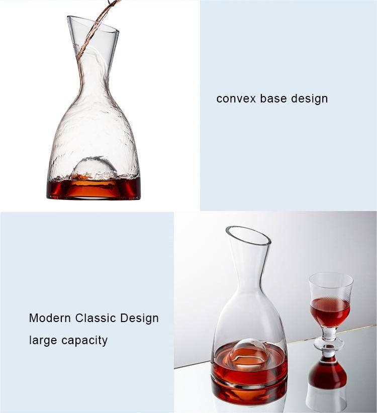 Porron Clear Glass Wine Decanter Pourer For Restaurant