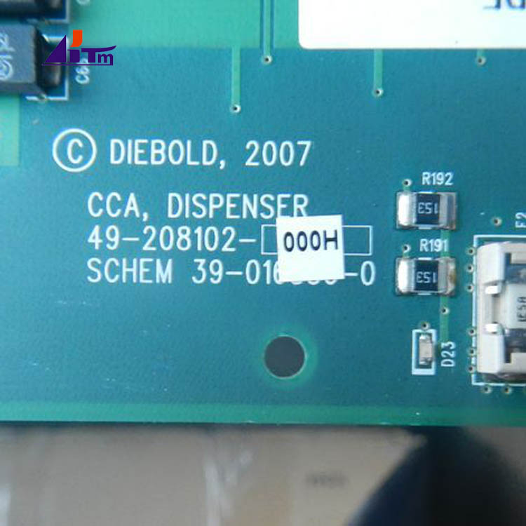 Diebold Opteva Dispenser CCA Control Board 49-208102-000H 49208102000H
