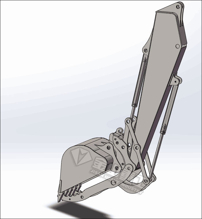 High Strength Steel Excavator Grapple Bucket , Excavator Thumb Fit PC120 SK135 EX140 ZX140