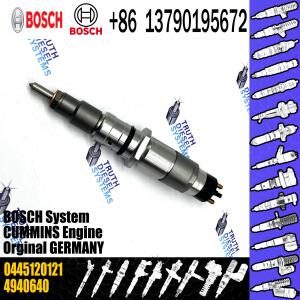 China Common Rail Fuel Injector 0445120121 FOR BOSCH Diesel Injector 0986AD1047 Cummins 4940640 0 445 120 121 on sale