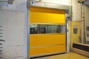 China Industrial PVC High Speed Shutter Door Interior 304 Stainless Steel Frame on sale