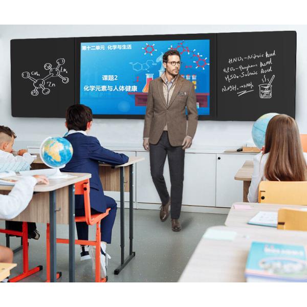 Close-up view of Nano School Smart Digital Blackboard features and construction