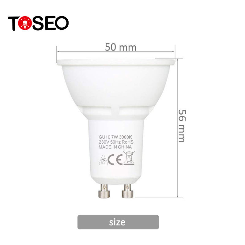 Recessed High Lumen Led Bulbs Gu10 7W 230v Led Light Fitting