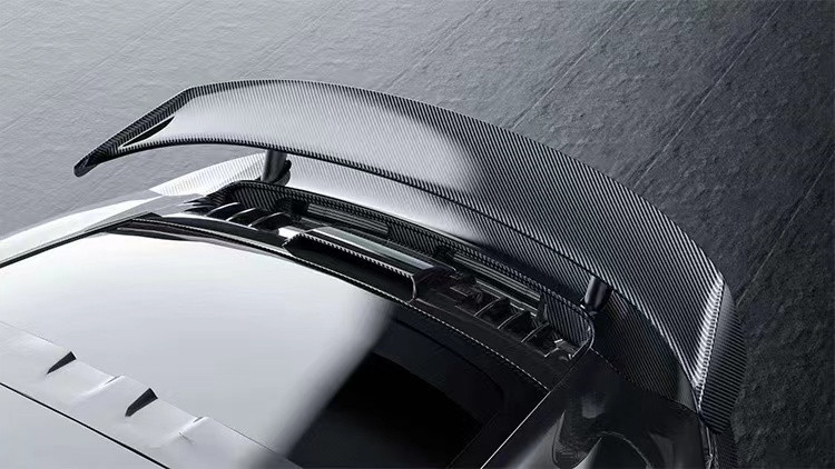 For Porsche 992 Turbo Carbon Fiber Spoiler 992 Turbo Upgrade Paktechz Style Carbon Fiber Tail Cover Spoiler