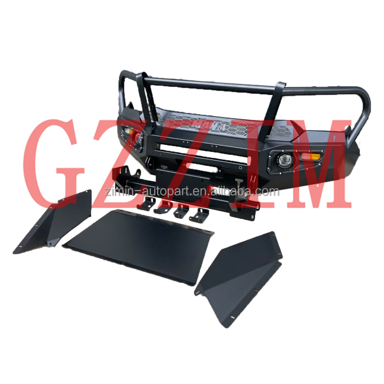 Customized Black Stainless Steel Bumper Bull Front Bar For DMAX 2021
