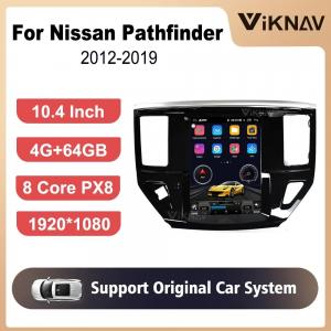 Quality 10.4 Inch Screen Car radio For 2012-2019 Nissan Pathfinder Navigation Multimedia DVD Player Android Wireless Carplay for sale