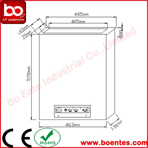 17 Inch LED / LCD Screen Lift For Office Audio Video Conference System
